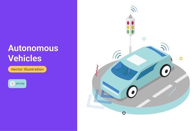 Autonomous vehicles illustration