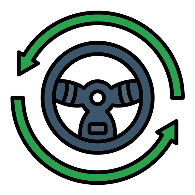 Premium Vector Autopilot flat illustration