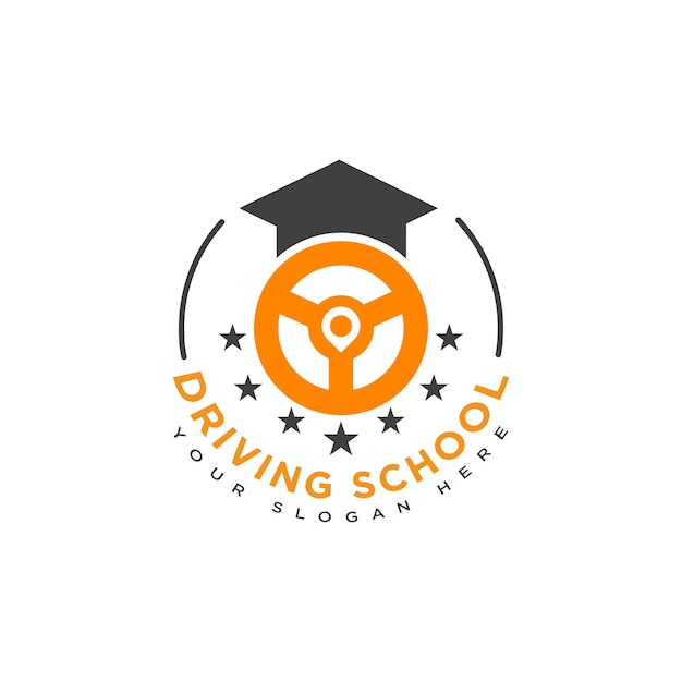autorijschool logo ontwerpsjabloon