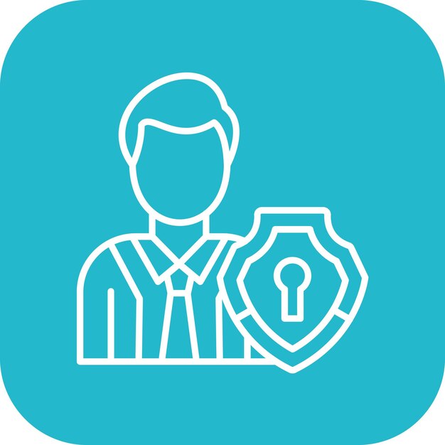 Autorisatie Manager icoon vector afbeelding Kan worden gebruikt voor Web Hosting