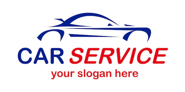 Autoservice vector logo kleurstijl geïsoleerd