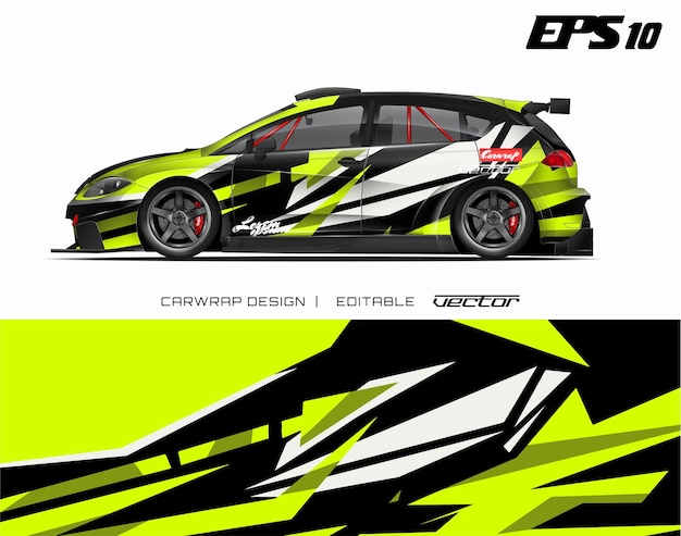 Autoverpakkingsontwerp met abstracte textuur.race achtergrondontwerpen voor raceauto, avontuurlijk voertuig.