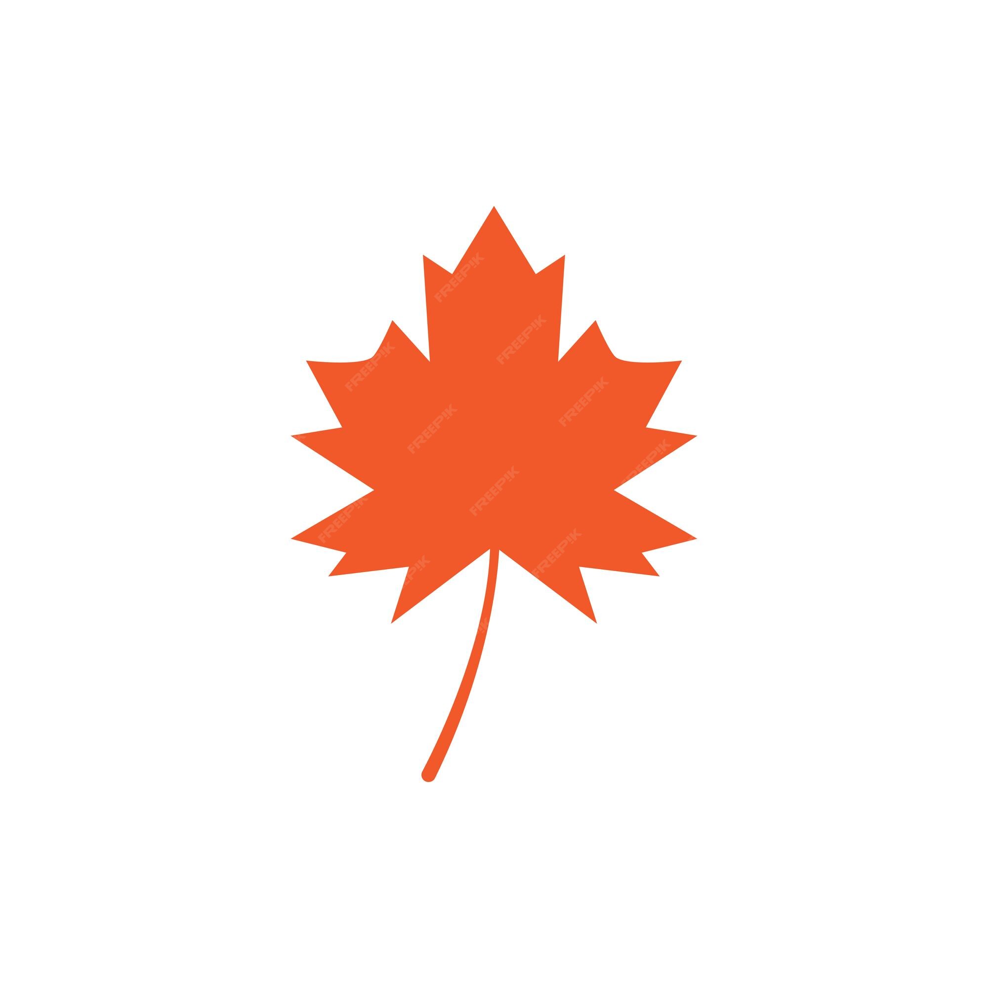 Premium Vector Autum leaf template vector illustration