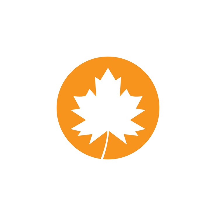 Premium Vector Autum leaf template vector illustration