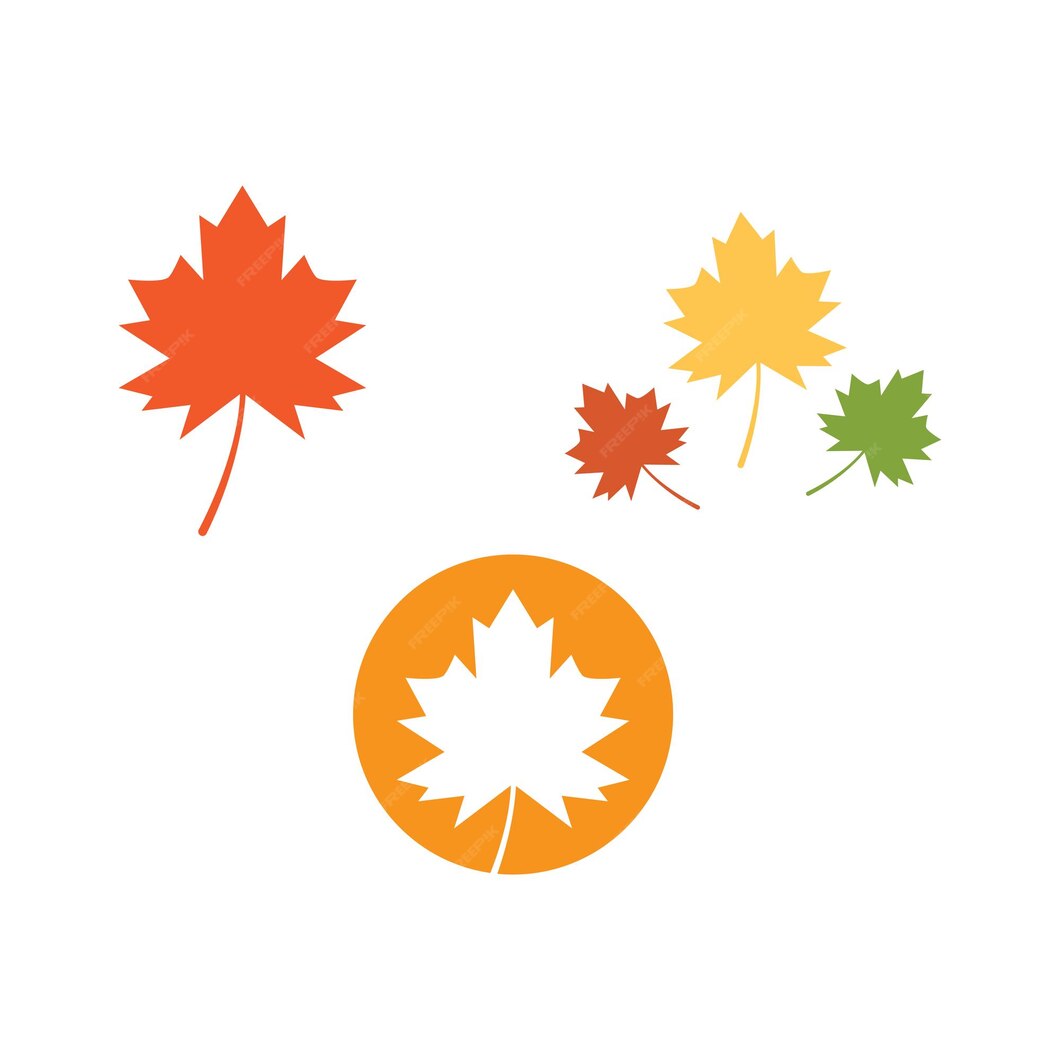 Premium Vector Autum leaf template vector illustration