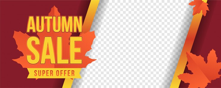 Vector autum sale super offer banner