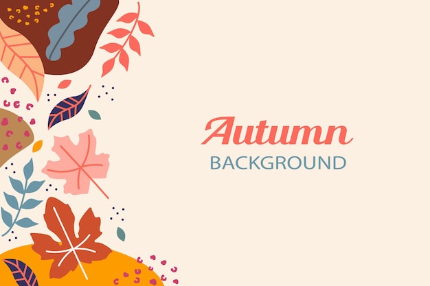 autumn abstract leaves background