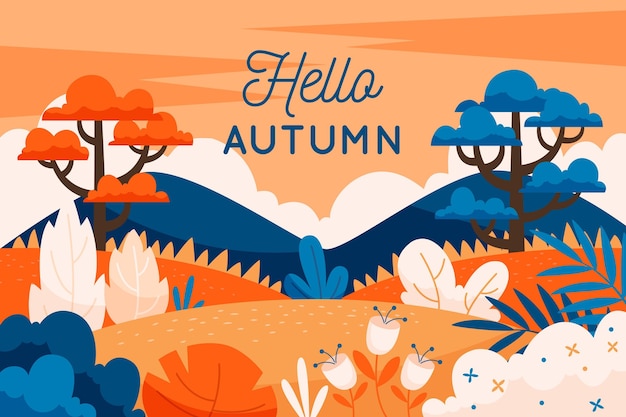 Vector autumn background design