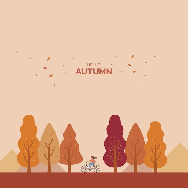 Illustrazione di sfondo autunno