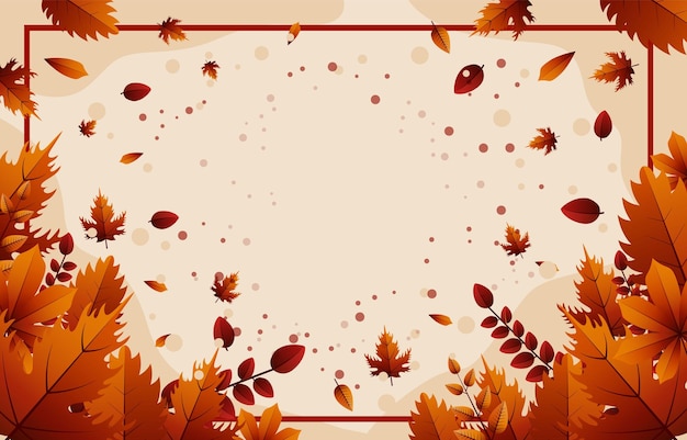 Autumn Background Leaf Arrangement