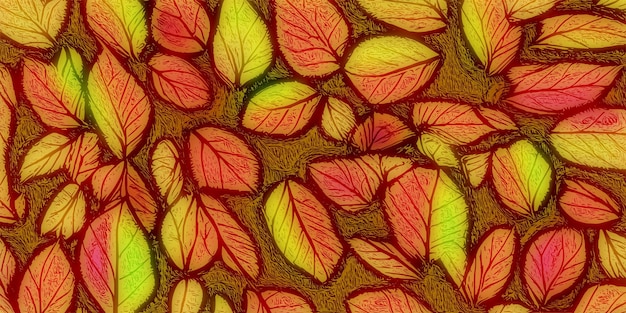 Autumn background of leaves