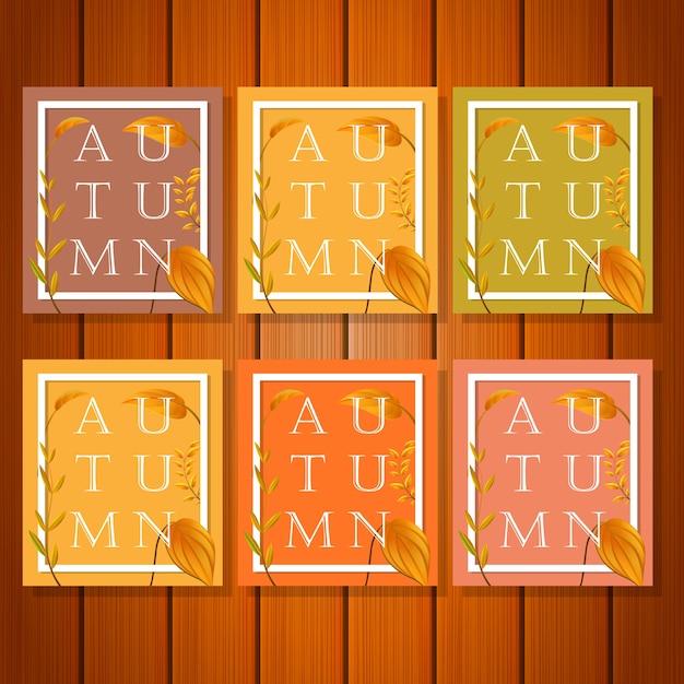 Autumn background with leaves