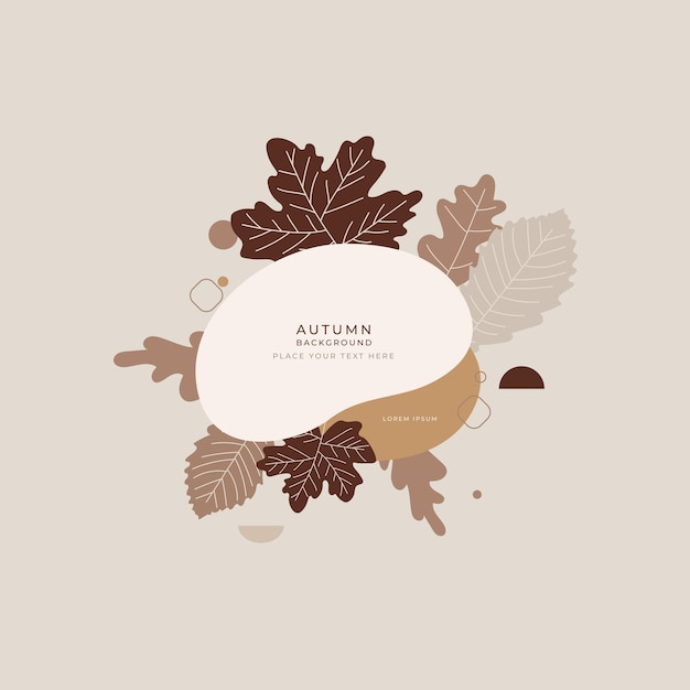 Vector autumn background