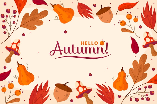 Vector autumn background