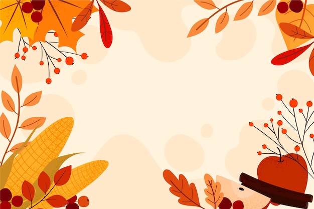 Vector autumn background