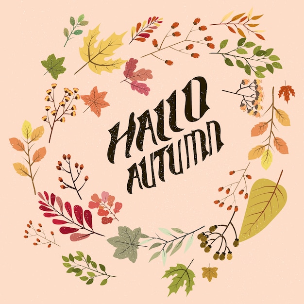 Vector autumn background