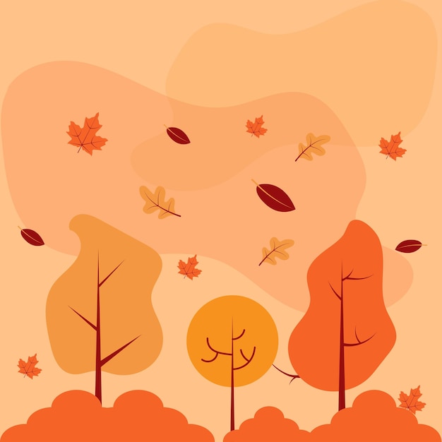 Vector autumn background