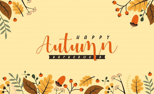 Vector autumn background