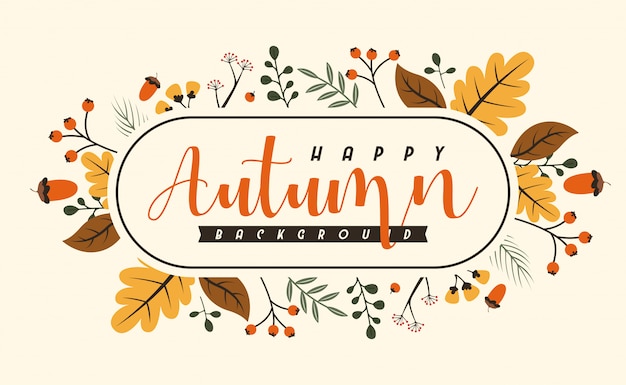 Vector autumn background