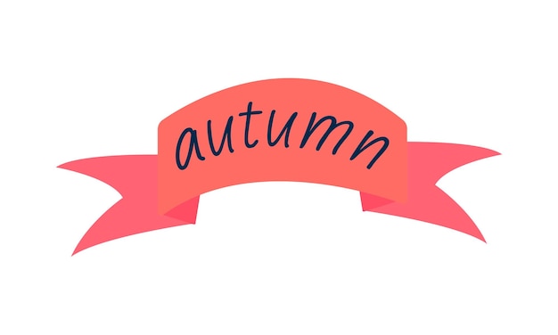 Vector autumn banner text autumn for web print