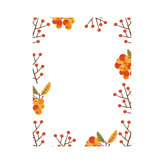 가을 카드 가을 시즌 아늑한 포스터 로완베리 스톡 벡터 디자인이 포함된 가을 추수감사절 계절 배너