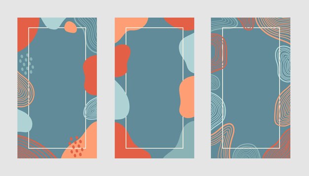 autumn colors flat design vector background fall illustration