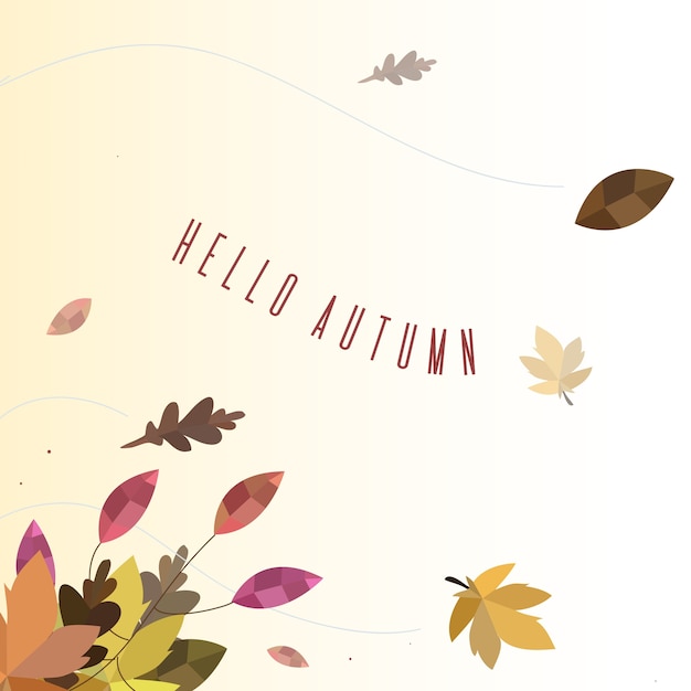 Vector autumn coming