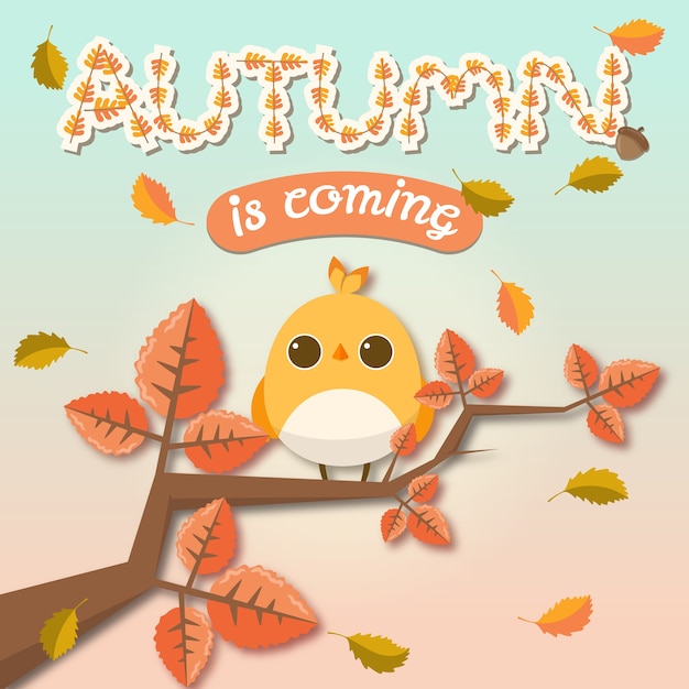 Vector autumn concept