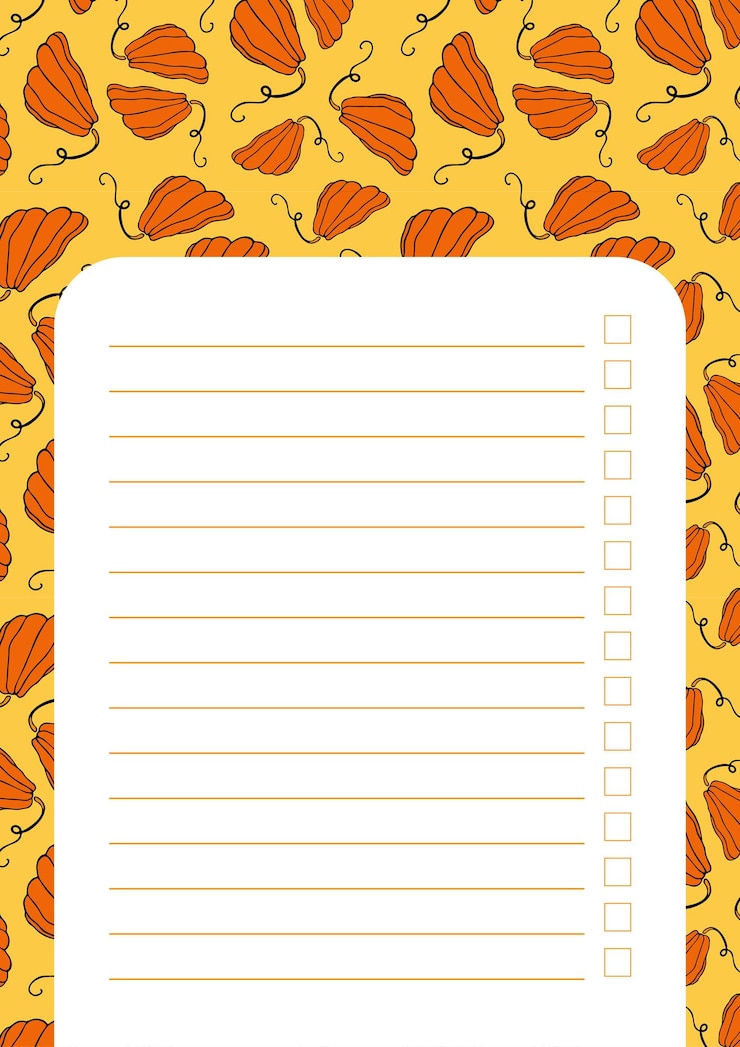 Vector autumn design template hand drawn pumpkins flat vector illustration