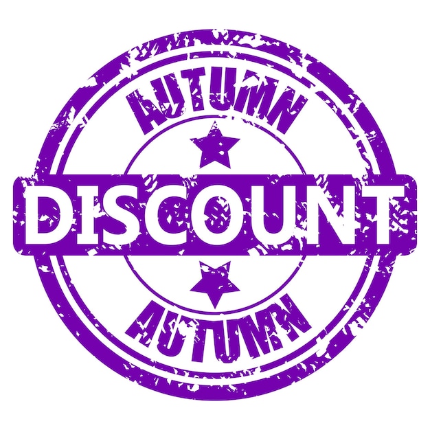 Autumn discount rubber stamp isolata on white