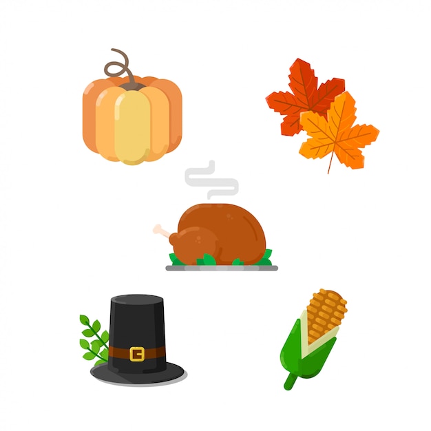 Vector autumn elements