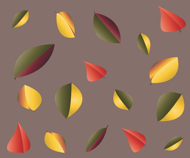 Autumn fall of leaves. Autumn concept. The illustration is perfect for printing.