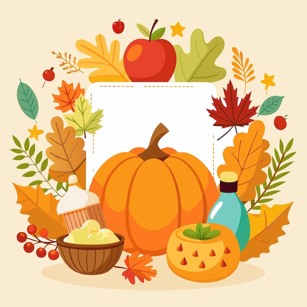 Autumn Fall Thanksgiving day trendy backgrounds with beautiful leaves