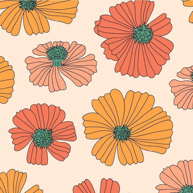 autumn flower pattern