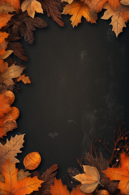 Vector autumn flyer banner