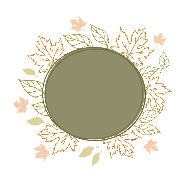 Autumn frame background