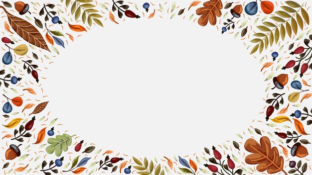 Vector autumn frame leaves vector background eps 10