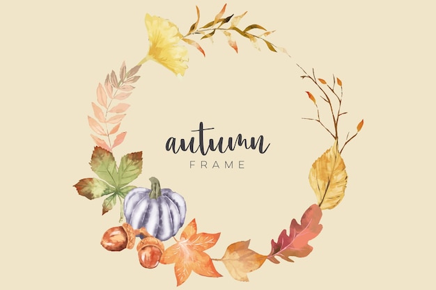 Vector autumn frames