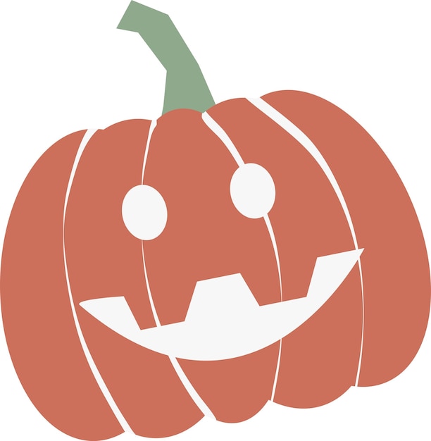 Autumn Halloween Pumpkin Illustration