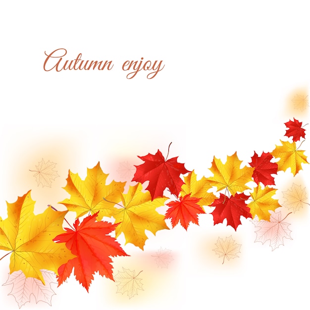 Autumn horizontal banner.