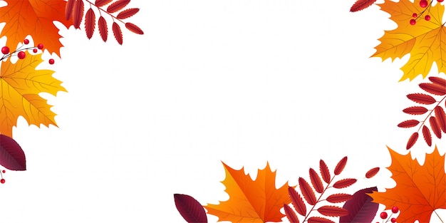 Autumn Leaf Background.