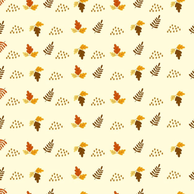 Autumn Leaf Pattern Background
