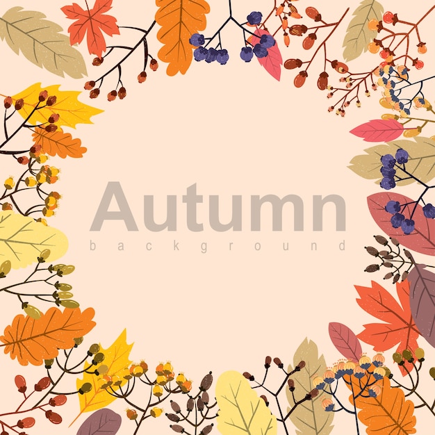 Autumn leave background