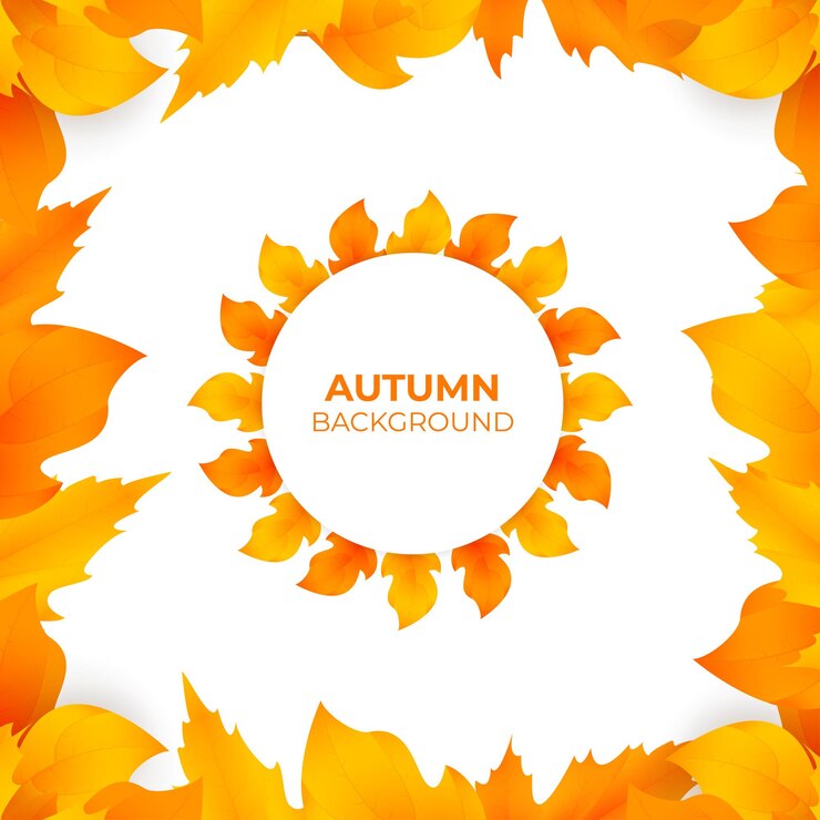 Vector autumn leaves background premium vector