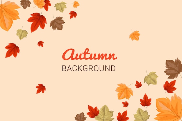 Autumn leaves background