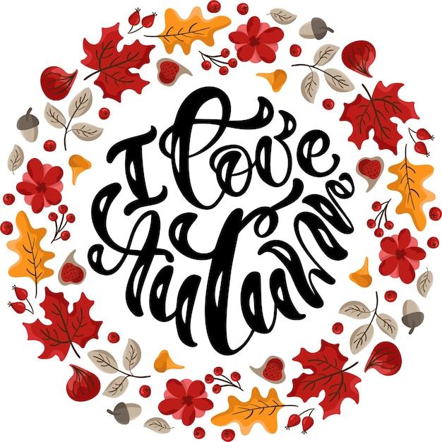 Vector autumn leaves beautiful cards