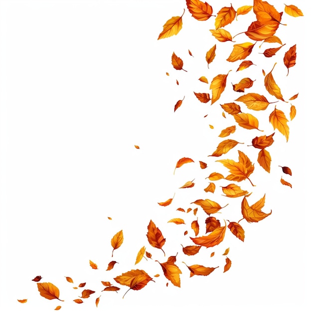 Vector autumn leaves falling 1