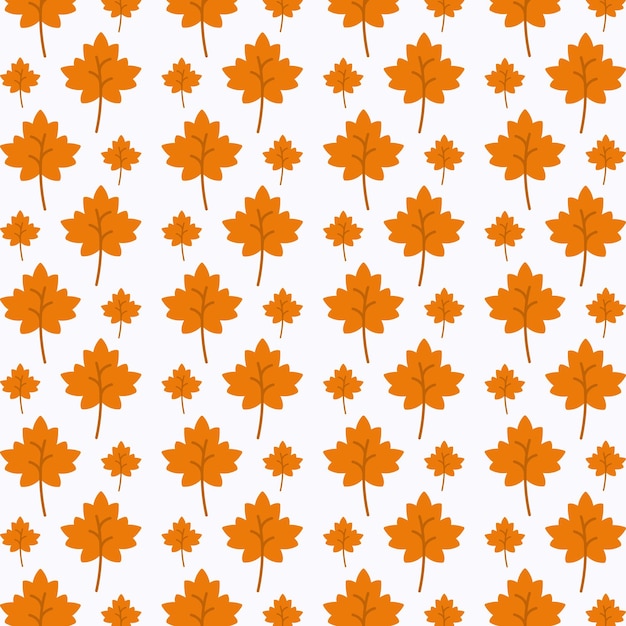 Autumn leaves pattern design vector illustration colorful trendy background