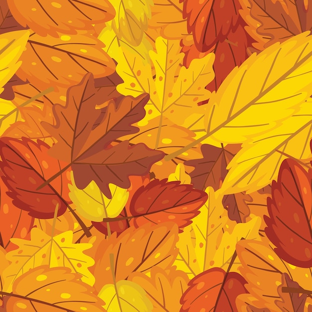 Autumn leaves pattern texture background