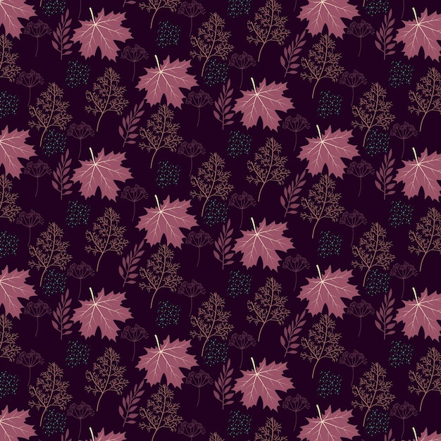 Autumn leaves pattern